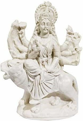 salvusappsolutions Marble Goddess Maa Durga Devi Idol Decorative Showpiece  -  15 cm(Marble, White)