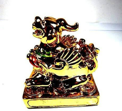 Zoltamulata Fu Dog Foo Dogs Chinese Guardian Lions Decorative Showpiece  -  5 cm(Resin, Multicolor)