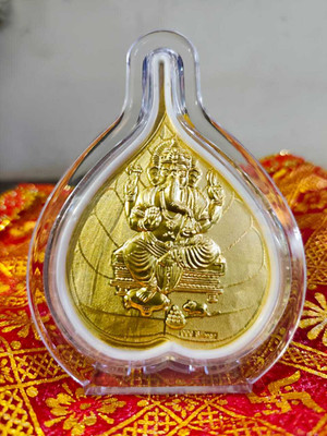Advik NA Decorative Showpiece  -  9.5 cm(Silver Plated, Gold)
