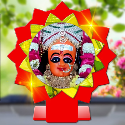 SANBIA Mahamaya Jagat Janani Maya Devi Car Dashboard Idol Premium Decorative Showpiece  -  11 cm(Plastic, Multicolor)
