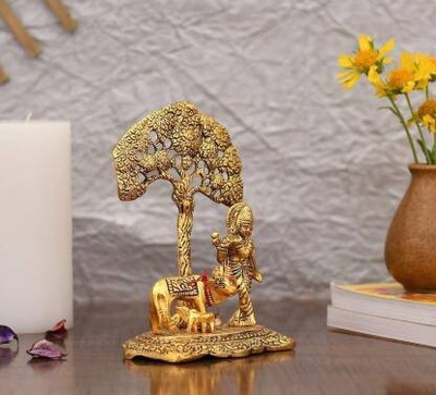 SHRI ASTHA VINAYAK Decorative Showpiece  -  17 cm(Brass, Gold)