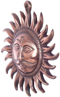 Vivan Creation METAL SURYA NARAYAN Decorative Showpiece  -  19.05 cm(Copper, Copper)