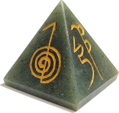 REIKI CRYSTAL PRODUCTS Green Jade Pyramid Natural Crystal Pyramid Reiki Symbol 30 mm Reiki Healing Stone Pyramid For Vastu Correction And Increase Energy Decorative Showpiece  -  3 cm(Crystal, Green) REIKI CRYSTAL PRODUCTS Green Jade Pyramid Natural Crystal Pyramid Reiki Symbol 30 mm Reiki Healing Stone Pyramid For Vastu Correction And Increase Energy Decorative Showpiece  -  3 cm(Crystal, Green)