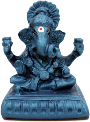 ghanshyam murati bhandar ganesha 06 Decorative Showpiece  -  7 cm(Resin, Gold)