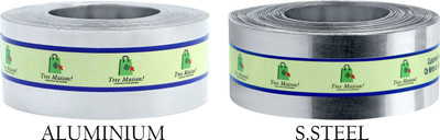 TREEMAISON Vastu Aluminium, Stainless Steel Strip Combo (Length-25Feet, Thickness-0.2MM) Decorative Showpiece  -  2.54 cm(Brass, Grey)