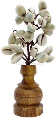 Sankalan Creation Cowrie shell Tree Decorative Showpiece  -  5 cm(Crystal, Multicolor)
