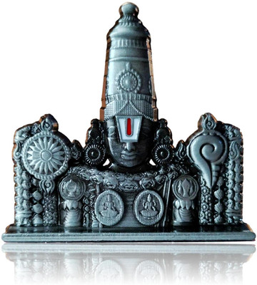 JDDCART Jddcart Balaji Black Silver Idol for Car Dashboard/Home Temple/Office Decorative Showpiece  -  4.8 cm(Metal, Silver, Black)
