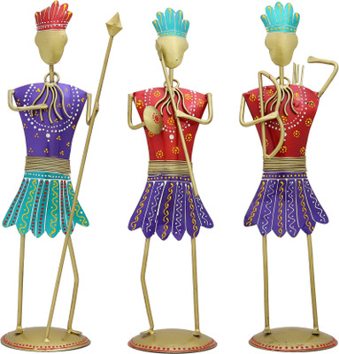 iklauti creation Decorative Showpiece  -  19 cm(Iron, Multicolor)