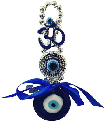 yogi Evil Eye Pendant Wall & Door Hanging for Car, Home and Office for Protection Decorative Showpiece  -  12 cm(Glass, Blue)