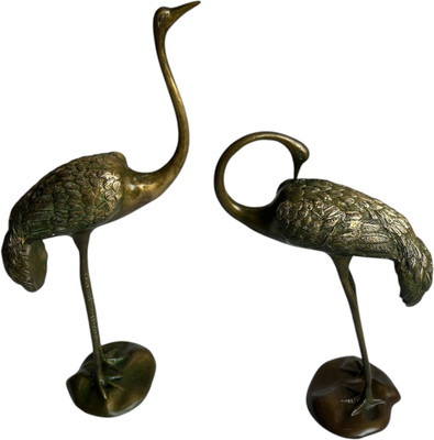 Taurrus Decorative Showpiece  -  45 cm(Metal, Yellow)