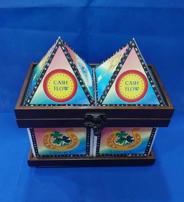 VSP VASTU SAMADHAN VSP VASTU SAMADHAN - 32 ALL IN ONE PYRAMID BOX (BIG) Decorative Showpiece  -  20 cm(Fiber, Multicolor)