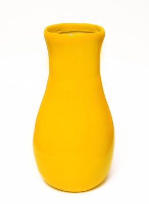 vastu vardan Vastu Yellow Vase For Control Expenditures,Increase Savings{Material-Resin,St-1} Decorative Showpiece  -  19 cm(Resin, Yellow)
