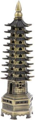 LailioLive Pagoda Education Tower for Student Good Luck Decorative Showpiece  -  13 cm(Metal, Multicolor)