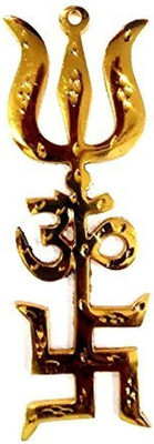 VASUKRISHNA Decorative Showpiece  -  16 cm(Metal, Gold)