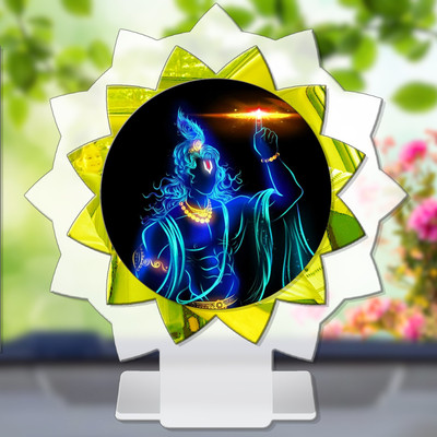 SANBIA Krishna Govinda Gopal Madhusudana Kanha Car Dashboard Idol Decorative Showpiece  -  11 cm(Plastic, Multicolor)