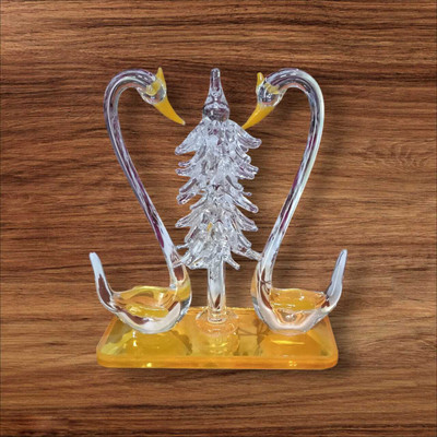 Divyanshee Traders Decorative Showpiece  -  14 cm(Glass, Multicolor)