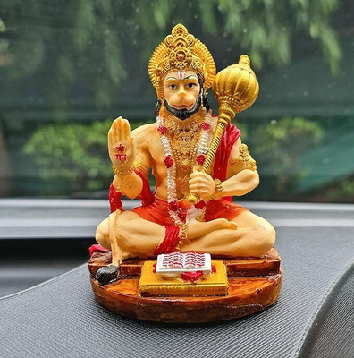 RK Basics Blessing Hanuman Ji God Idol for Car Dashboard Decorative Showpiece  -  9 cm(Resin, Multicolor)