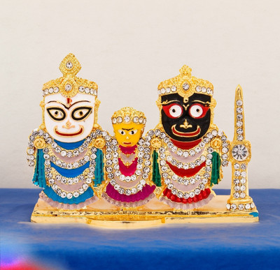De-Ultimate Decorative Showpiece  -  6 cm(Metal, Multicolor)