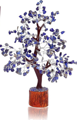 VIBESLE Lapis Lazuli Crystal Tree, Feng Shui Gemstone, Chakra Stones Crystal Decor Decorative Showpiece  -  25 cm(Stone, Blue)