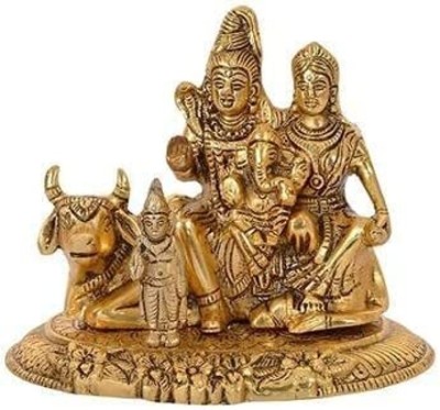 Green Tales SHIV PARIVAR BIG Decorative Showpiece  -  13 cm(Metal, Gold)