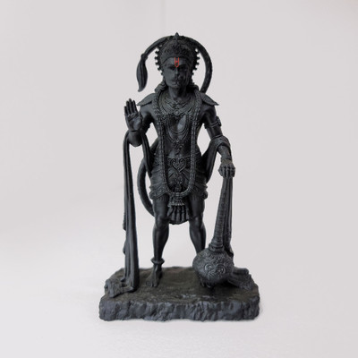 murtihub Lord king of sarangpur Hanuman Decorative Showpiece  -  12 cm(Resin, Black)