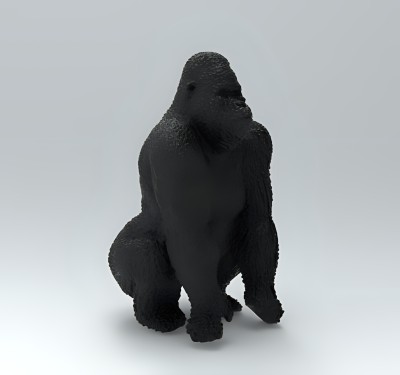 celestial crafts Celestial Crafts : Gorilla Home Decor - Unique Accent for Wildlife Enthusiasts Decorative Showpiece  -  14 cm(Resin, Black)