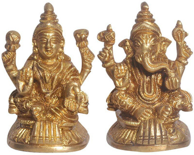 pranchi artware Decorative Showpiece  -  5 cm(Brass, Gold)