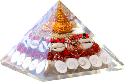 The Vastu Aura Shree Laxmi Gomti Chakra Yantra Pyramid Crystal Yantra(Pack of 1)