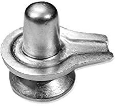 A & S VENTURES PURE Parad Shilvinga/Siddha Shivling 75 G (Silver, Medium) Decorative Showpiece  -  4 cm(Metal, Silver)