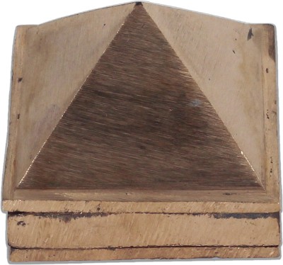 Shubh Sanket Vastu 3 Layer Copper Vastu Pyramid That Spread Positive Vibes in Home & Office- 3 inch Decorative Showpiece  -  7.62 cm(Copper, Copper)