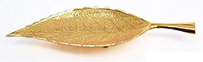 MJM Leaf Shape Dhoop Stick Holder Teak Brass Can be Used in Home, Office & Temples Brass(1 Pieces, Gold)
