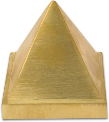 vastu vardan Vastu Brass Pyramid For Vastu Shastra Remedy { Pack of 1 } Decorative Showpiece  -  7 cm(Metal, Gold)