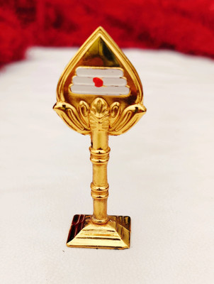 MURUGAN Murugan Vel Decorative Showpiece  -  5 cm(Brass, Gold)