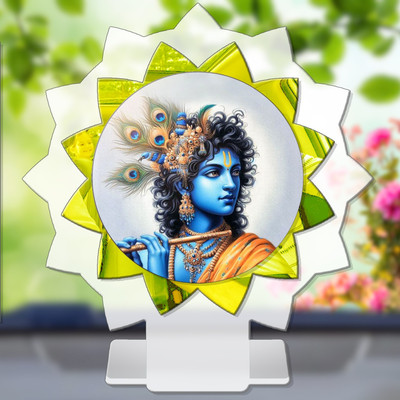 SANBIA Krishna Govinda Gopal Madhusudana Kanha Car Dashboard Idol Decorative Showpiece  -  11 cm(Plastic, Multicolor)