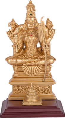 SHIRPHAKALA – Divine Handicrafts Sri Kanchi Kamakshi Amman | Resin Idol | 7.6 Inch |Gold Finish Decorative Showpiece  -  19.5 cm(Polyresin, Gold)