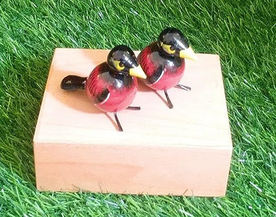 Crafts India Decorative Showpiece  -  7 cm(Wood, Multicolor)