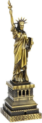 Stachu Stachu of liberty Decorative Showpiece  -  15 cm(Metal, Gold)