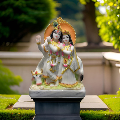 Rama Collections Decorative Showpiece  -  12 cm(Marble, Multicolor)