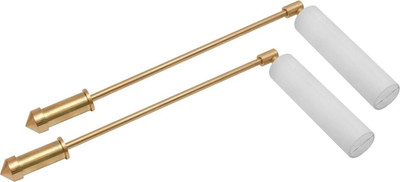 vastu vardan Brass Dowsing L-Rods Pair for Aura Energy Checker |Dowser Master Divining Rods Decorative Showpiece  -  13 cm(Brass, Gold)
