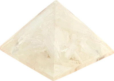 Treemaison Coronating Homes Vastu Crystal Selenite Pyramid | 1.3 Inch (33 MM) | Crystal Pyramid for Vastu Decorative Showpiece  -  3.3 cm(Crystal, White)