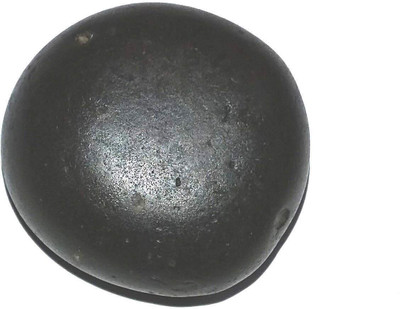 RAM RATAN KENDRA Shaligram Shila Nepal Gandaki River Saligram Stone |(100-150 gm) Decorative Showpiece  -  3 cm(Stone, Black)
