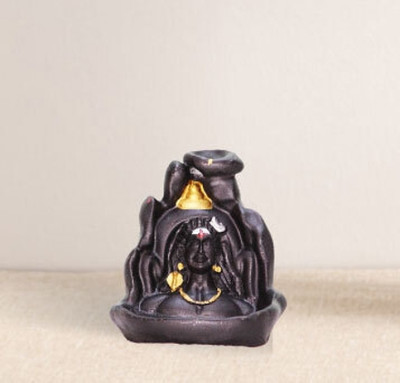 Flipkart SmartBuy Divine Shiva Backflow Incense Burner Showpiece – Infuse Your Space With Beauty Decorative Showpiece – 9.3 Cm (Polyresin, Black, Gold) For Rs. 159 @ 47 %