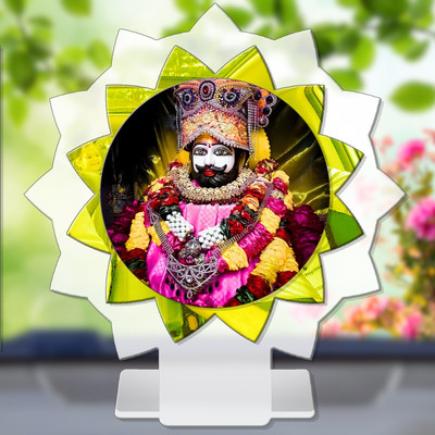SANBIA Khatu Shyam Shyam Baba Barbarika Car Dashboard Idol Premium Decorative Showpiece  -  11 cm(Plastic, Multicolor)