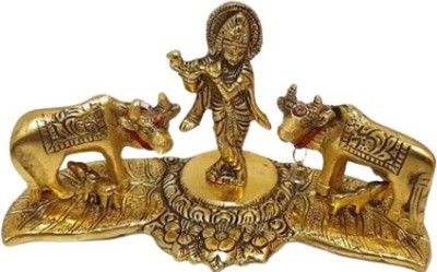 pranchi Decorative Showpiece  -  15 cm(Brass, Gold)