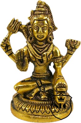 Neo Classic Shiv Ji Decorative Showpiece  -  10.5 cm(Aluminium, Gold)