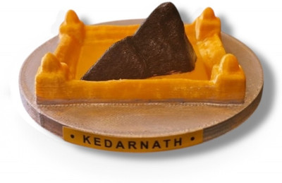 Devadarshan Kedarnath_jyotirling Decorative Showpiece  -  2 cm(Polyresin, Plastic, Brown, Black, Silver, Gold)