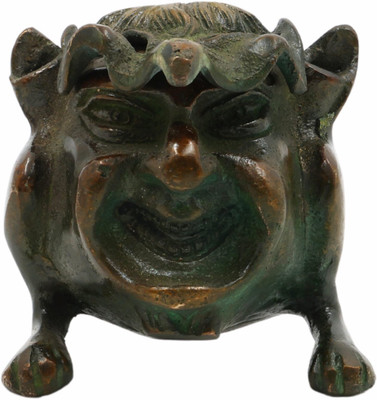 Bhunes Brass Happy Men Stand, Pen Holder Decorative Showpiece  -  6 cm(Brass, Brown)
