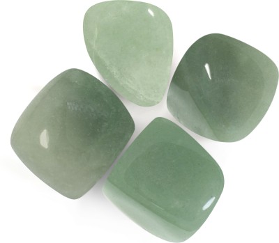 SOLAVA Original Green Aventurine Stone Tumble - 4 Piece Natural Green Crystal Tumble Decorative Showpiece  -  2 cm(Crystal, Green)