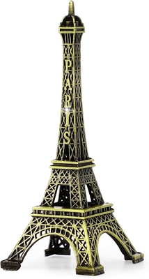 ravariya graphics Eiffel Tower Statue Decor Eiffel Tower Cake Topper Paris Eiffel Tower Decorative Showpiece  -  25 cm(Metal, Multicolor)