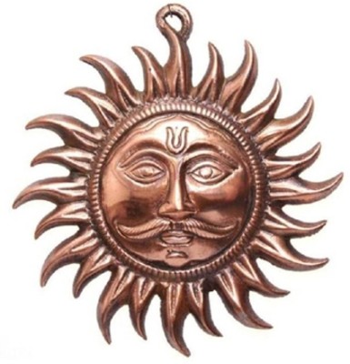 vastu Surya Idol for Vastu, Prosperity for Positive Energy, Good Luck, Success Decorative Showpiece  -  6 cm(Copper, Brown)